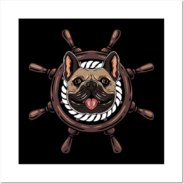 CAPTAIN PUG Wall Art by Tee Trends